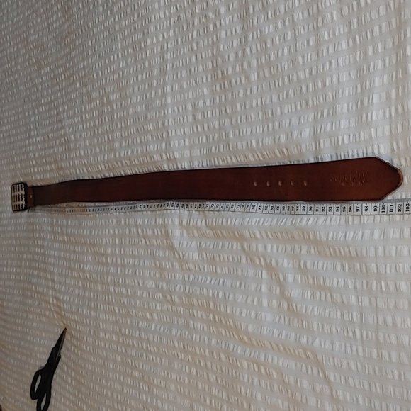 Superdry Unisex Brown leather Belt With Gryphon Belt Buckle - Picture 13 of 17